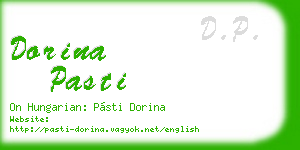 dorina pasti business card